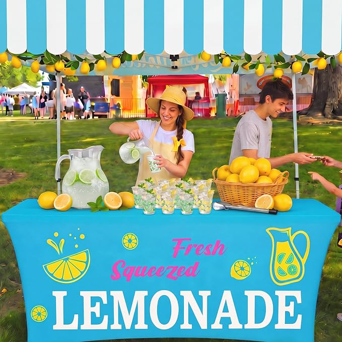 Uiifan 50 Pcs Lemon Plastic Cups 12 oz Lemonade Stand Supplies Green Yellow Lime Lemon Disposable Clear Drinking Cup Summer Hawaiian Luau Party Decoration for Birthday Wedding Bridal Baby Shower Party