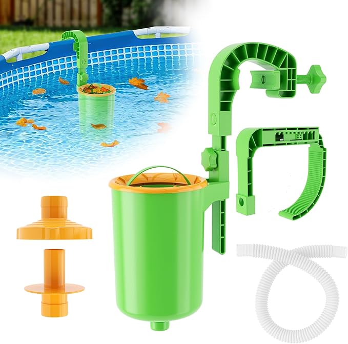 Pool Skimmer Baskets for Above Ground Pools, Above Ground Pool Skimmer Wall Mount, Pool Accessories for Trapping Leaves, Hair, Particles, and Floating Debris (Wall-Hung Style)