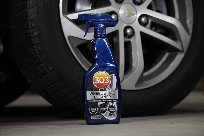303 Products Wheel and Tire Cleaner - Cleans Both Wheels and Tires Effectively - Tough on Brake Dust - Removes Tire Browning - Foaming Formula, 15.5 fl. oz. (30596CSR) Packaging May Vary (Pack of 2)