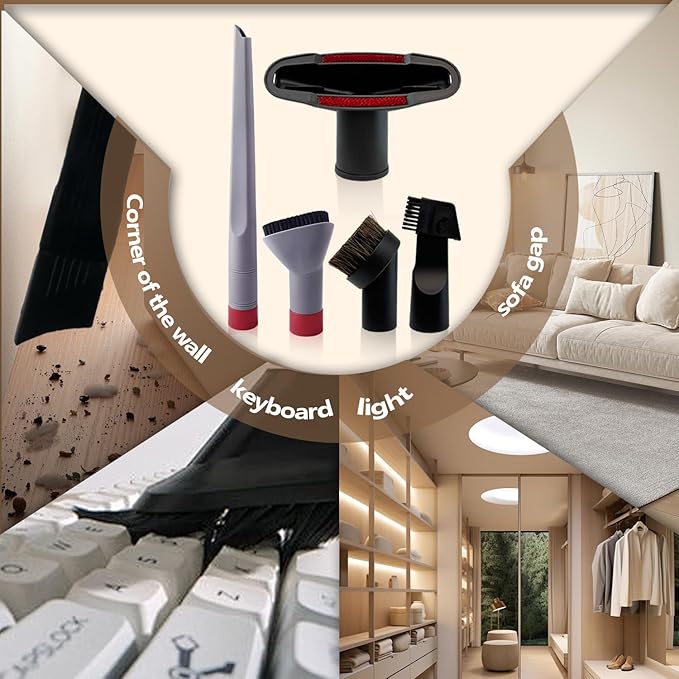 Shark Vacuum Cleaner Attachments 12PCS for Navigator NV350 NV351 NV352 NV356E Rotator NV500 NV501 NV370 UV440 1-1/4" 1-3/8" 1-7/8" Dryer Vent Cleaning Kit Universal Accessories