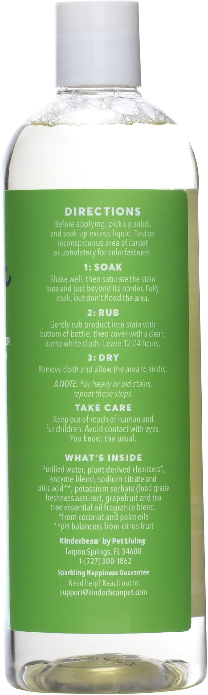 No-Stress Mess Eraser – Dog & Cat Urine Stain & Odor Remover, 24 oz, Enzyme Bio-Active Cleaner for Carpet, Upholstery & Car Seats, Helps Remove Pet Smell from Home & Car, Grapefruit & Tea Tree