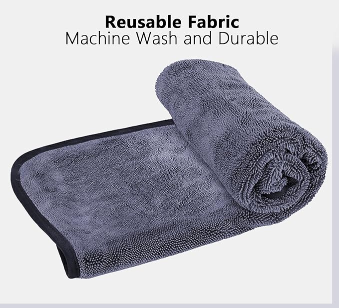 Shiny Shower Cleaning Wipes, Drying Towels, Shower Doors Wipes Drying Towels,16 * 24" Streak Free Glass Window Car Mirror Super Absorben Microfiber Cleaning Cloths (1pc grey16*24")