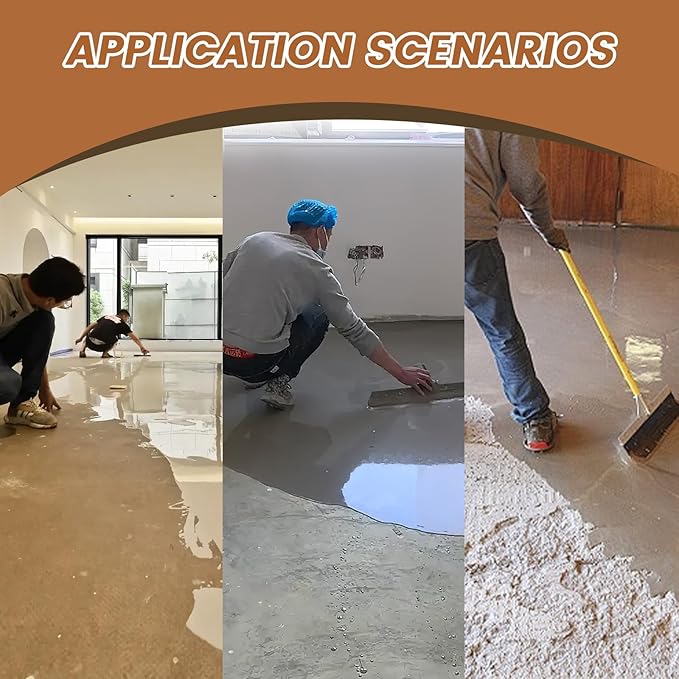 Notched Squeegee for Cement Self-Leveling Epoxy Floor Squeegee Cement Painting Coating Tool Floor Leveling Tool