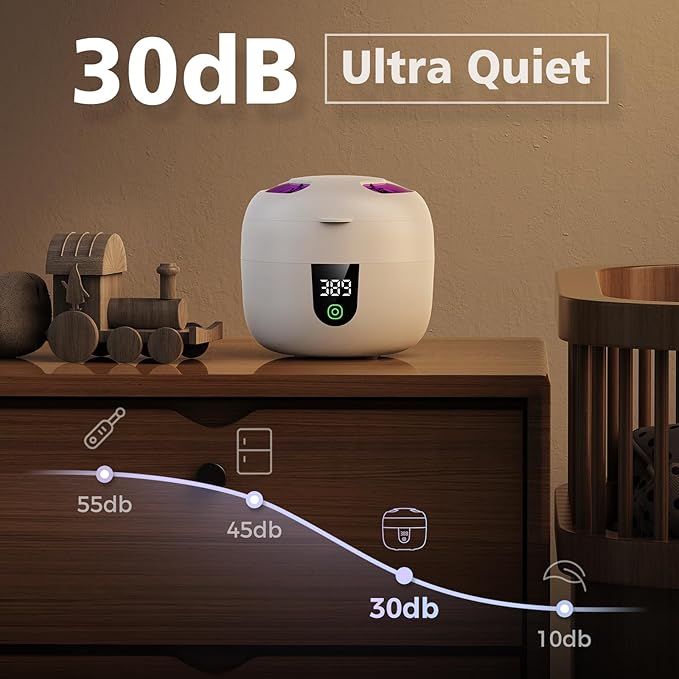 Waterproof Ultrasonic Retainer Cleaner Machine with 180ml Removable Water Tank – 45kHz Ultrasonic Cleaner for Mouth Guards, Jewelry, and Retainer Cleaner– Digital Timer, Smart Pause, Quiet to 30dB