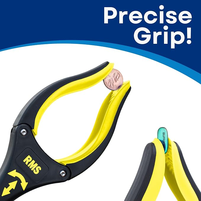 RMS 2-Pack 21 Inch Grabber Reacher with Rotating Jaw - Mobility Aid Reaching Assist Tool