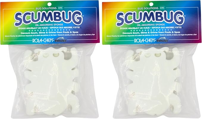 Rola Chem TB-1-24 Scumbug Oil Absorbing Sponge for Swimming Pools (Pack of 2)