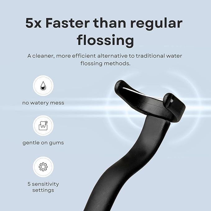 Electric Toothbrush and Flosser Combo | 2-in-1 Sonic Cleaning & No-Mess Mechanical Floss | 5X Faster Deep Clean | 6 Modes | 2 Toothbrush Heads + 50 Replacement Floss Heads [White]