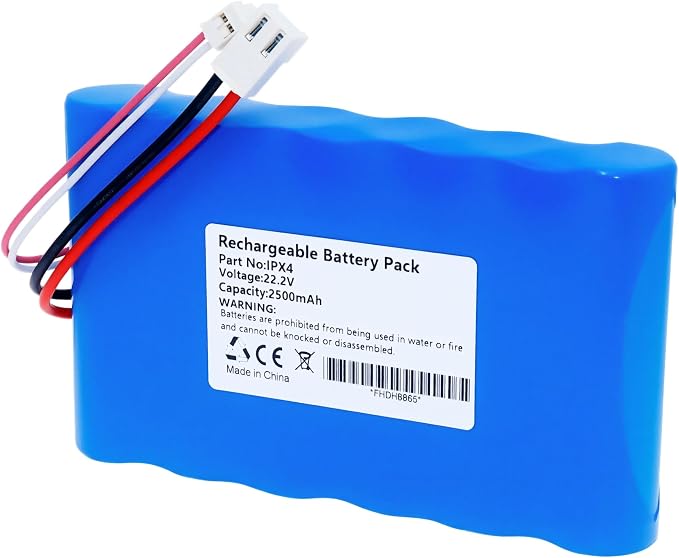 Replacement Battery for Tineco IPX4 FW020100US Vacuum Mop | 22.2V 2600mAh, high consistency graded cells, stable voltage power supply, long service life