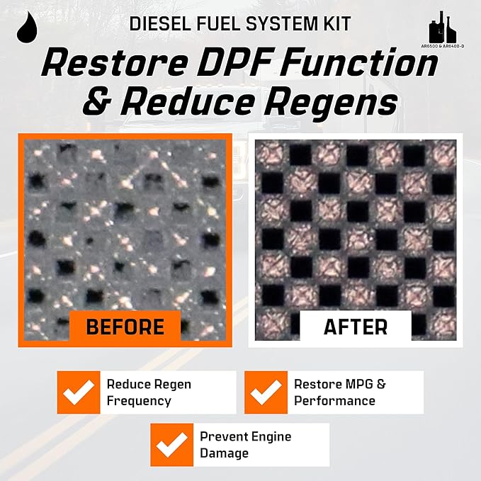 Archoil Diesel Fuel System Kit - AR6400-D (12 oz) + AR6500 (40 oz) - Complete Restoration For All Diesel Engines, Injector Cleaner, Lubricity Improver, DPF & Turbo Deposit Control, Cetane Booster