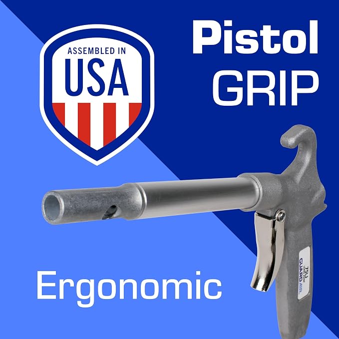 Guardair Long John Safety Air Blow Gun - 10 Pack with Alloy Nozzle and 24 Inch Aluminum Extension, Durable Cast Aluminum Body (75LJ024AAPK)