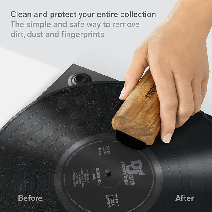 Boundless Audio Vinyl Record Cleaning Kit - 5-in-1 Vinyl Cleaner Kit Includes Record Brush, Stylus Cleaner, Cleaning Solution, Nylon Brush & Metal Case