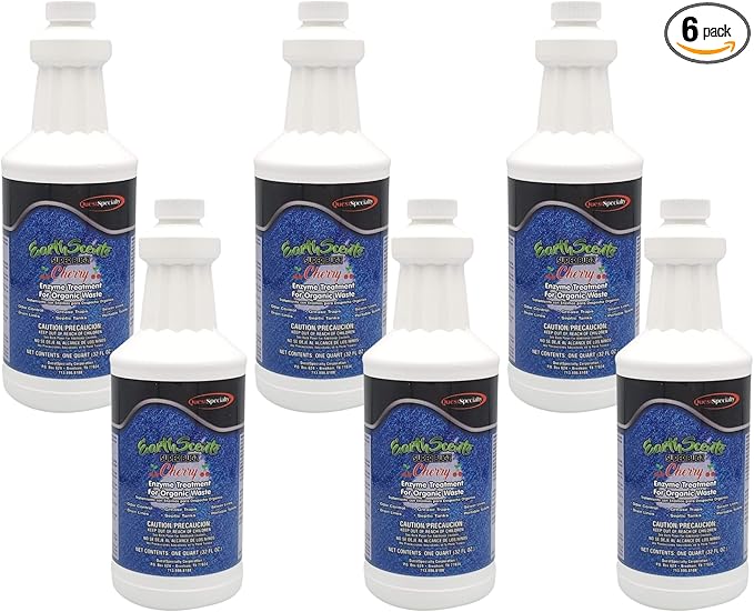 Quest 2860 EARTH SCENTS SUPERBUGZ Cherry Enzyme Treatment for Organic Waste Quarts (6 Pack)