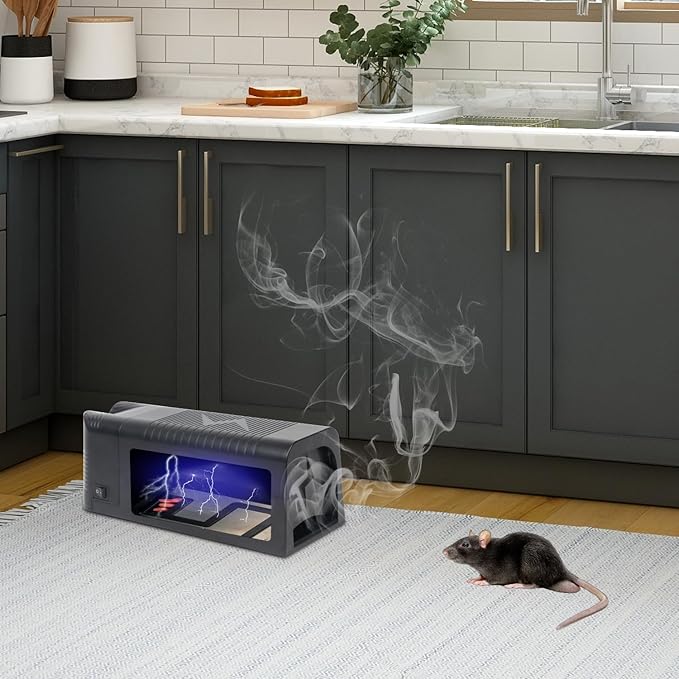 NAMEK Electric Rat Trap for Home, Effective Humane Indoor Rats Killer, Mice Zapper, Upgraded Rat Traps, Instantly Kill Rodent with Powerful Voltage