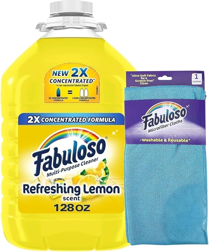 Fabuloso Lemon All Purpose Cleaner, Floor Cleaner Makes 64 Gallons