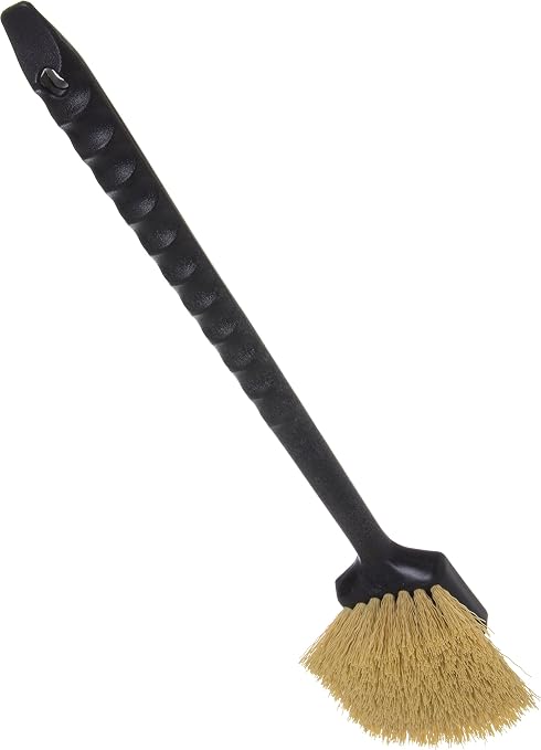 SPARTA 36505L00 Plastic Utility Brush, Scrub Brush With Long Handle For Kitchen, Restaurant, Home , 20 Inches, Black, (Pack of 12)