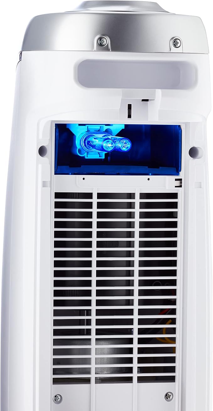 GermGuardian HEPA Air Purifier - Large Room Air Purifier for Bedroom, Office, Dorm, and Home - Filters Pet Dander, Dust, Pollen, Smoke, Scents - AC4825W - 22" Tower - White