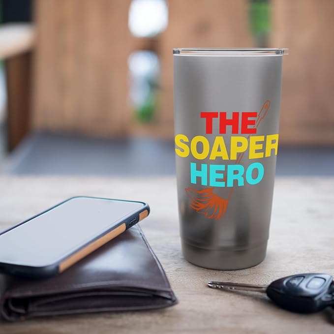 The Soaper Hero Cleaning Stainless Steel Insulated Tumbler