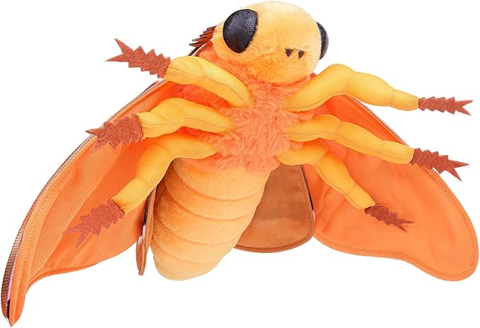 Polyphemus Moth Plush Toy, Lifelike 11in Realistic Soft Big Moth Plushie Model Toy, Unique Plush Gift Collection for Kids