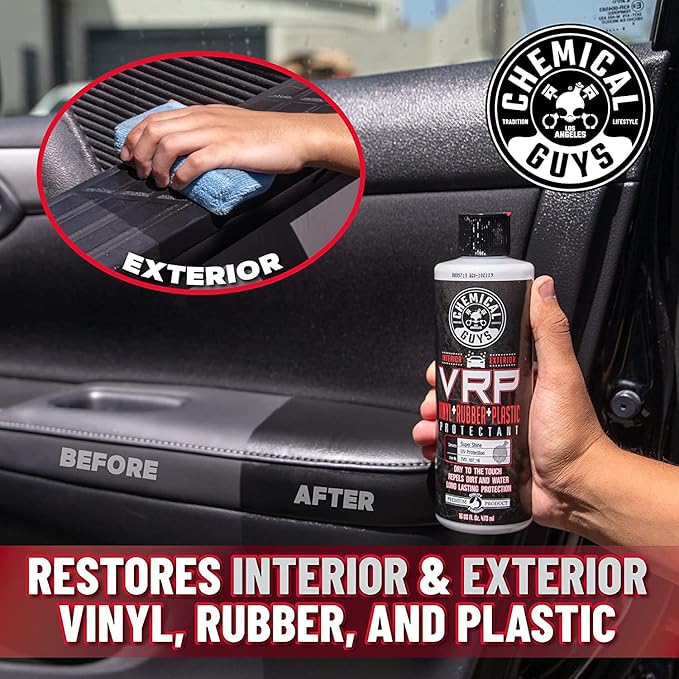 Chemical Guys All Surface Clean and Shine Kit with Storage Bag Interior Cleaner Glass Cleaner Dressing Microfiber Towels and Brushes Giftable Car Care Set