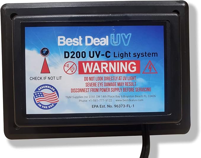 Air Purifier Whole House Uv Light in Duct for Hvac Ac (Air Conditioning) Duct Germicidal Filter + 2 replacement bulbs
