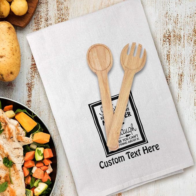 Custom Decor Flour Kitchen Towels I Smile Because You're My Sister Family & Friends Family & Friends Sister Cleaning Supplies Dish Towels Design Only
