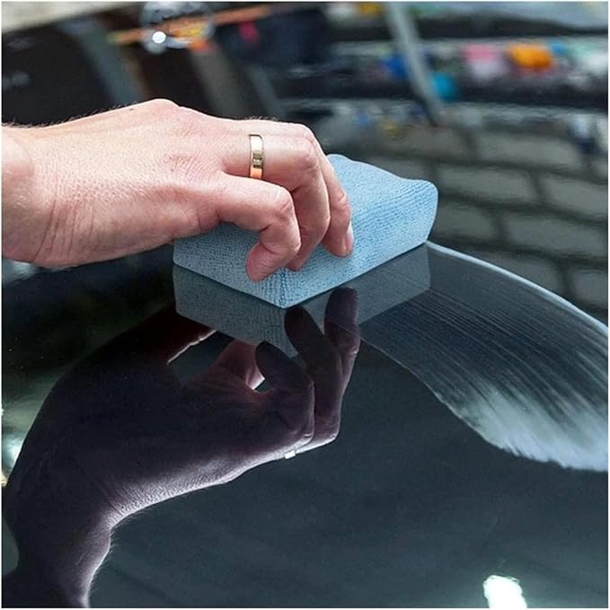 1/10Pcs Car Wax Applicator Pads - Microfiber Polishing Sponges, Soft Detailing Waxing Sponge fit for Effortless Paint Care, Foam Cleaning Pad & Car Polish Applicator(5 Pieces)