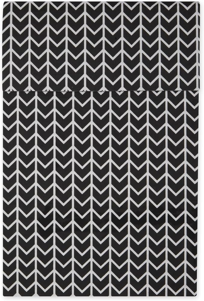 DII Fridge Liner Collection Non-Adhesive, Cut to Fit, 12x24, Black Herringbone, 6 Piece