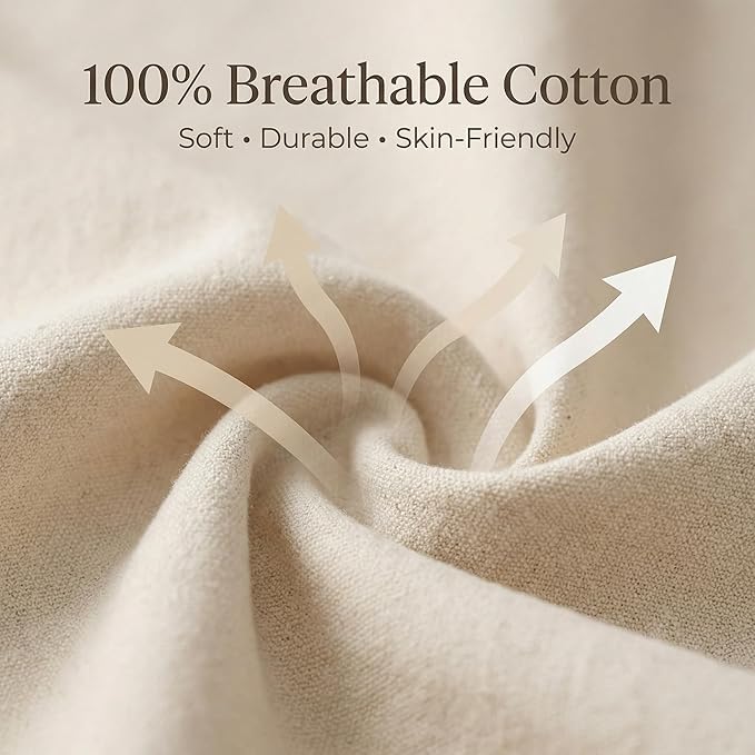 Urban Villa Extra Large Canvas Laundry Bag 28x36 Inches, 100% Cotton Drawstring Laundry Sack, Machine Washable Reusable Hamper Liner for Dorm, Travel & Home (1 Pack)