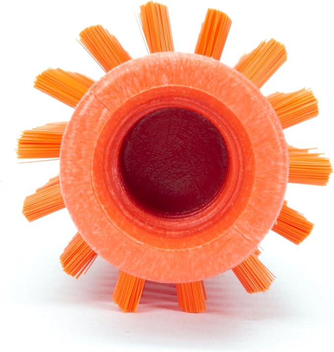 SPARTA Industrial Tank Brush Head Pipe Brush Head, Drain Brush with 3/4" Thread Hole (Handle Not Included) for Commercial Use, Plastic, 2 x 5.7 Inches, Orange