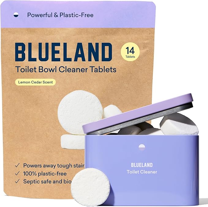 BLUELAND Dishwasher & Laundry Detergent & Toilet Cleaner Tablet Trio | Dishwasher Detergent Tablet | Laundry Detergent Tablet | Toilet Bowl Cleaner Starter Set | Natural, Sustainable, Eco-Friendly