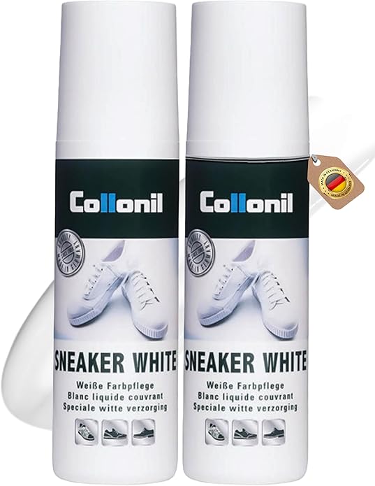 Sneaker White by Collonil | White Shoe Cleaner | Liquid Cream Built-In Sponge
