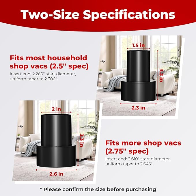 Shop Vac Extractor Kit, Better Extractor Hose Kit for Carpet & Upholstery Cleaning in Home and Auto, with Wand, Hose & Adapter