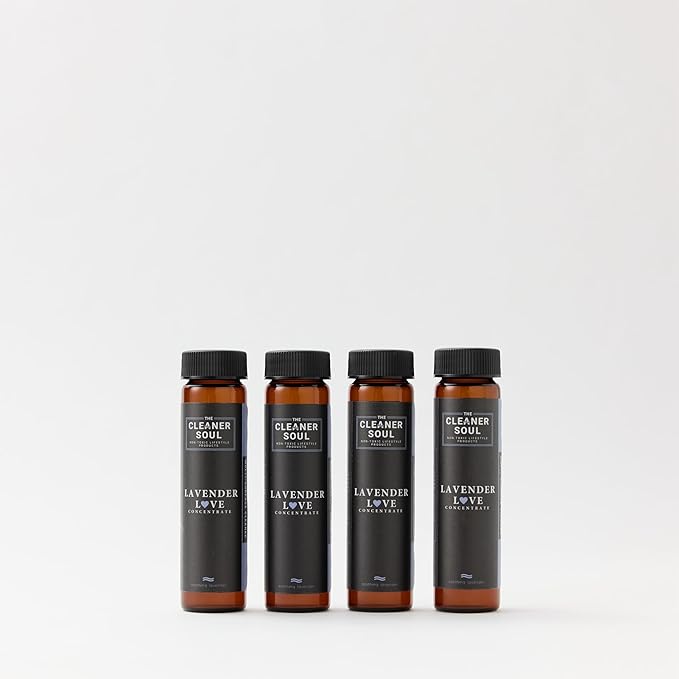 4 Refills - Natural All-Purpose Cleaner Concentrate Essential Oils, Glass Bottle, Non-Toxic, Multi-Surface (Sage Cleanse)