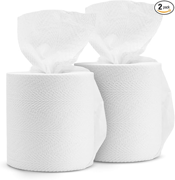 Fresh Towel Mix-N-Wipe Dry Wipes Refill 2-Pack 220 Sheets, Make Your Own Wet Wipes, 6x9 Inch Center Pull Bulk Cleaning Wipes for Bucket Dispenser, DIY Multi Surface Wipes for Home, Garage, Car and Gym