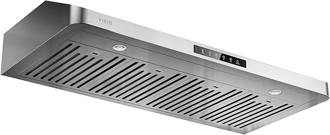 VIKIO HOME Range Hood 42 Inch Under Cabinet, 980CFM Fast Venting Ducted, Kitchen Hood With 3 Speed Gesture Sensing & Touch Control, Stainless Steel Stove Hood With LED Light And 2 Baffle Filters