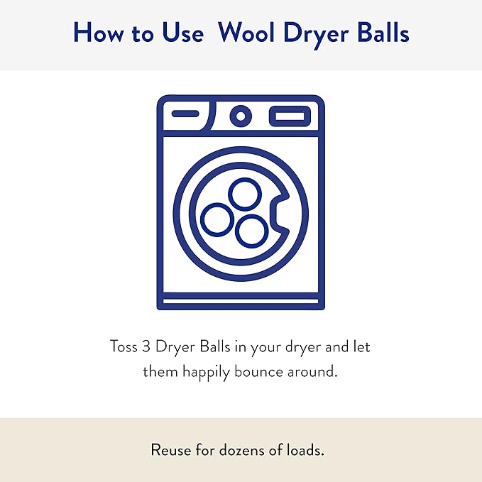 Clean People Ultra Concentrated Laundry Detergent Strips Fresh Scent & 100% New Zealand Wool Dryer Balls - 3 Pack - Plant-Based, Eco Friendly Laundry Detergent 96ct & Dryer Balls 3 Pack