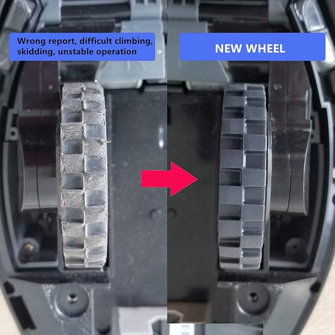 Drive Wheel Module Compatible for IRobot Roomba S Series (9150) S9+ S9 Plus (9550) Robot Vacuum Cleaner Replacement Parts (Wheel Pair R +L)