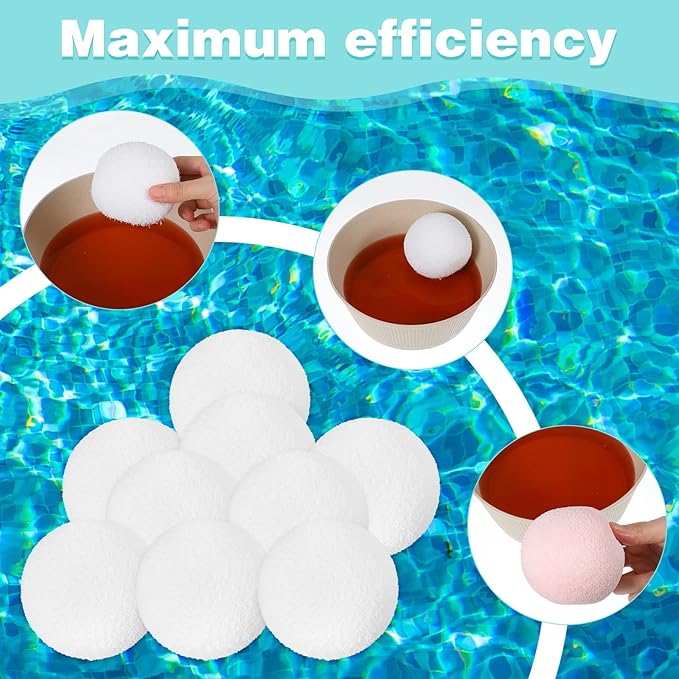 12 Pcs 3 Inch Hot Tub Scum Absorber Ball Reusable Pool Sponge Oil Scum Absorber for Pool Spas Keep Water Clean Floating Removal Filter