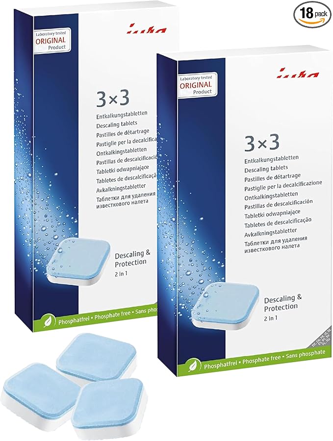 Decalcifying Tablets For All Coffee Machines, Powerful descaling, Fast Dissolution (Pack of 2)