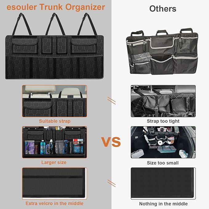 Trunk Organizer and Hanging Car Storage Organizer