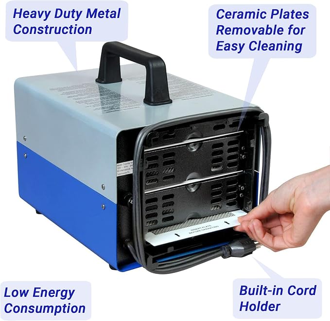 OdorFree Villa 3000 Ozone Generator for Eliminating Odors, permanently removing Tobacco, Pet and Musty Odors at their Source - Easily Treats Up To 3000 Sq Ft