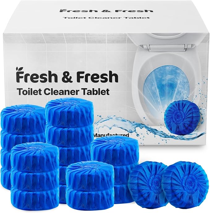 Disposable Toilet Bowl Cleaners(60 Tablets) Odor Eliminator, Fresh Scent, Multipurpose Residential and commercial Toilet Cleaners 2-3 week Lasting Toilet Bowl Cleaner