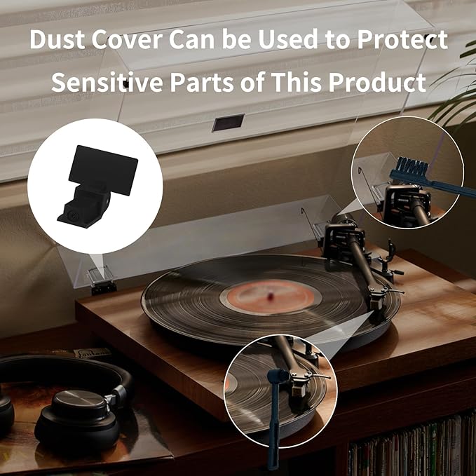 Dust Cover Hinges for AT-PL120, AT-LP120-USB, AT-LP60X,at-LP5 and at-LP3 Turntables (2 PCS).Turntables Needle Stylus Brush and Cleaning Brush. Turntables Tonearm Lock/Clamp