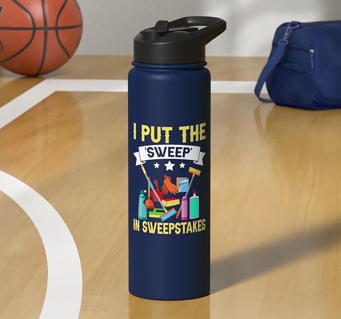 I put the Sweep in Sweepstakes Cleaning Stainless Steel Insulated Water Bottle