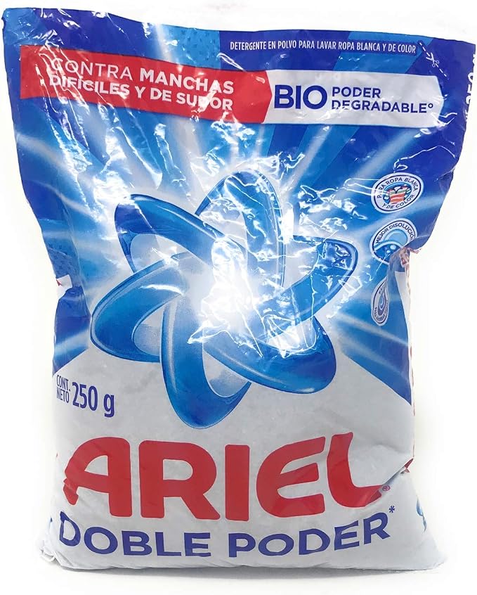 Ariel Double Power Detergent Powder 250g/8.8 Oz (4 Pack)