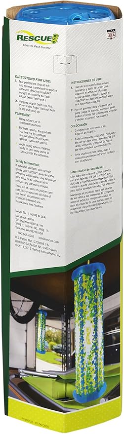 RESCUE! Fly TrapStik – Indoor Hanging Fly Trap - 2 Pack