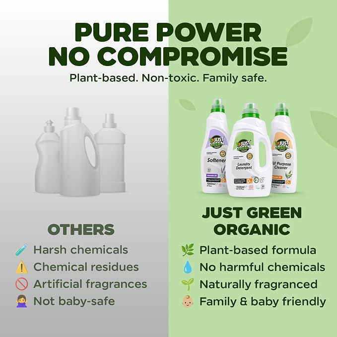 Liquid Laundry Detergent, Plant-Based Laundry Soap, Non-Toxic, Hypoallergenic, Fragrance-Free, EcoCert Certified, Vegan, For Whites & Colors, 30 Washes, 50.7 fl oz (1500 ml) 3 Pack