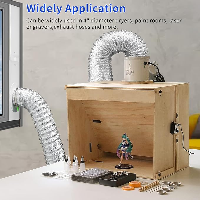 Dryer Vent Window Kit for 4" Diameter Dryer Vent Hose,Adjustable Window Vent Kit for Sliding and Hung Windows, Includes Insulating Foam Seal Tape.