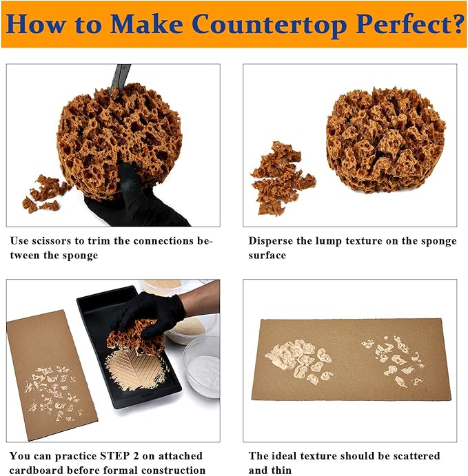 GLAINTE Granite Countertop Paint Kit - Sand Counter Top Refinishing Kit for Kitchen Bathroom