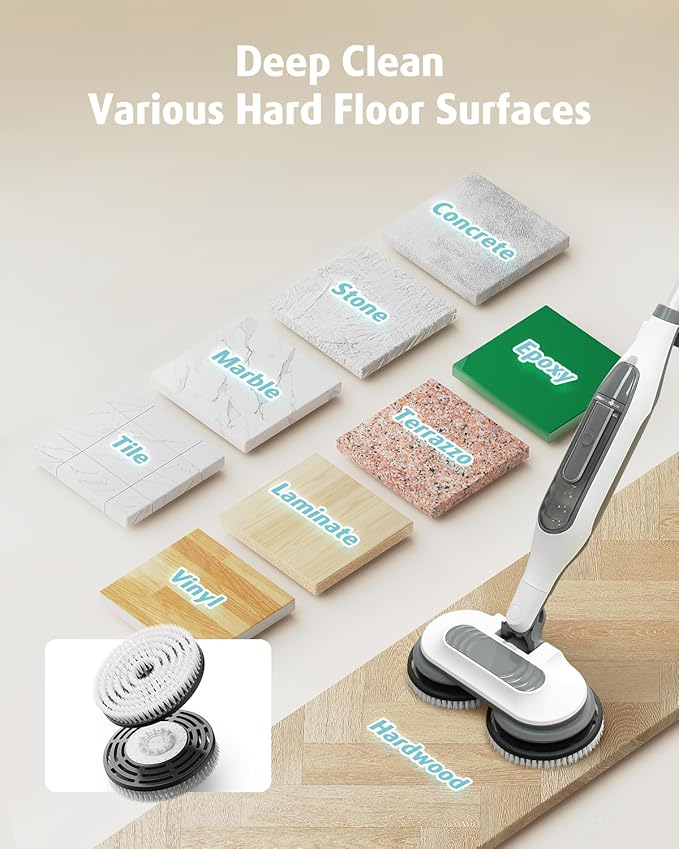 2 Count Upgraded Steam Scrub Brush Heads + 8 Pack Steam Mop Replacement Pads for Shark Steam and Scrub Mop S8201 S8001 S7201 S7000 Series
